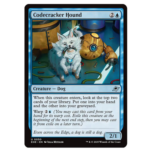 Codecracker Hound 0050 card from the Magic The Gathering set Edge of Eternities