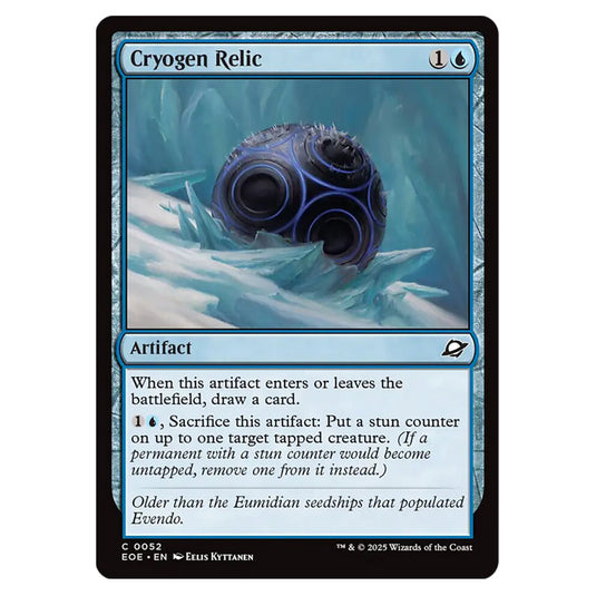 Cryogen Relic 0052 card from the Magic The Gathering set Edge of Eternities