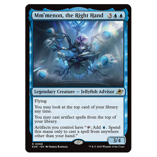 Mm'menon, the Right Hand 0068 card from the Magic The Gathering set Edge of Eternities