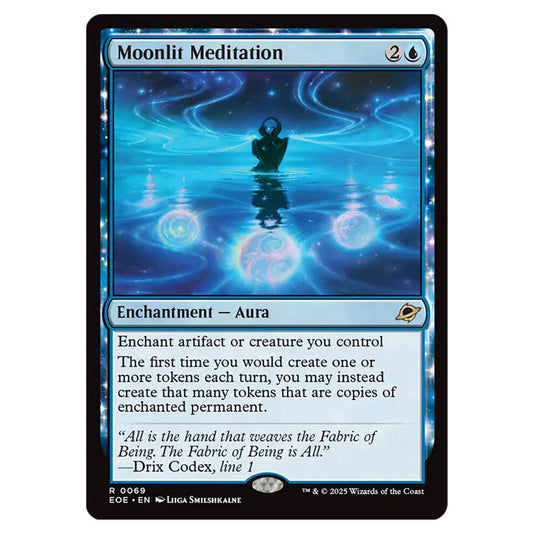 Moonlit Meditation 0069 card from the Magic The Gathering set Edge of Eternities