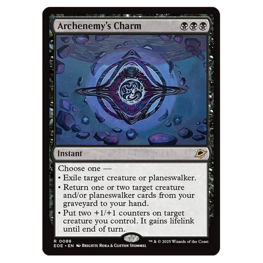 Archenemy's Charm 0088 card from the Magic The Gathering set Edge of Eternities