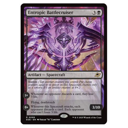 Entropic Battlecruiser 0099 card from the Magic The Gathering set Edge of Eternities