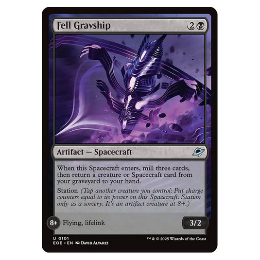 Fell Gravship 0101 card from the Magic The Gathering set Edge of Eternities