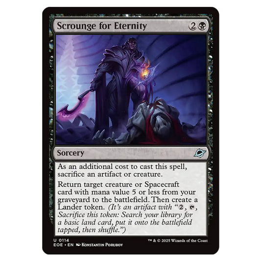 Scrounge for Eternity 0114 card from the Magic The Gathering set Edge of Eternities