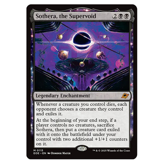 Sothera, the Supervoid 0115 card from the Magic The Gathering set Edge of Eternities