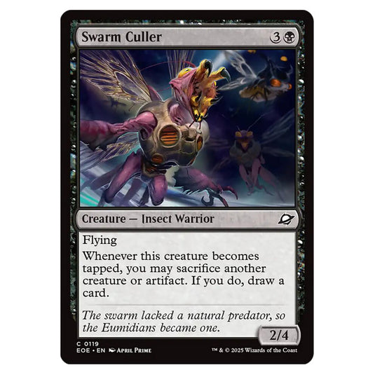 Swarm Culler 0119 card from the Magic The Gathering set Edge of Eternities