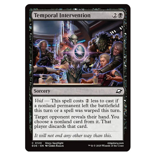 Temporal Intervention 0120 card from the Magic The Gathering set Edge of Eternities