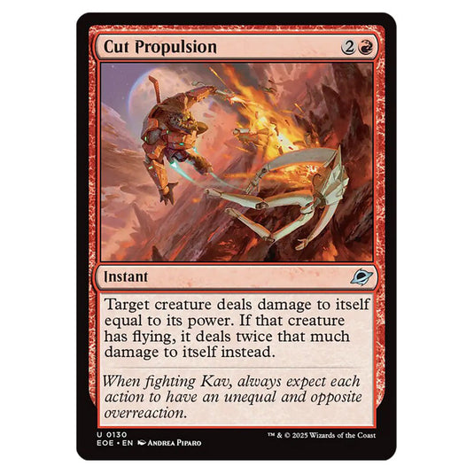 Cut Propulsion 0130 card from the Magic The Gathering set Edge of Eternities