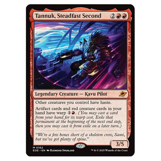 Tannuk, Steadfast Second 0162 card from the Magic The Gathering set Edge of Eternities