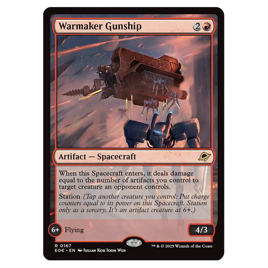 Warmaker Gunship 0167 card from the Magic The Gathering set Edge of Eternities