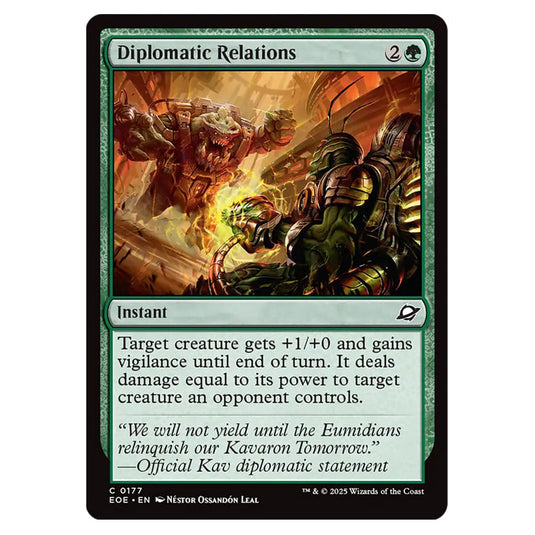 Diplomatic Relations 0177 card from the Magic The Gathering set Edge of Eternities