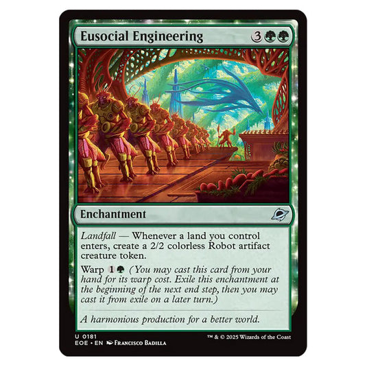 Eusocial Engineering 0181 card from the Magic The Gathering set Edge of Eternities