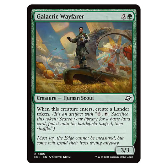 Galactic Wayfarer 0185 card from the Magic The Gathering set Edge of Eternities