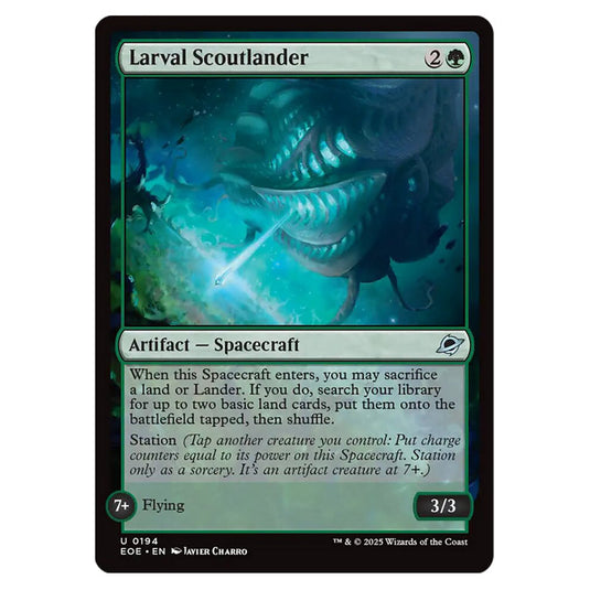 Larval Scoutlander 0194 card from the Magic The Gathering set Edge of Eternities