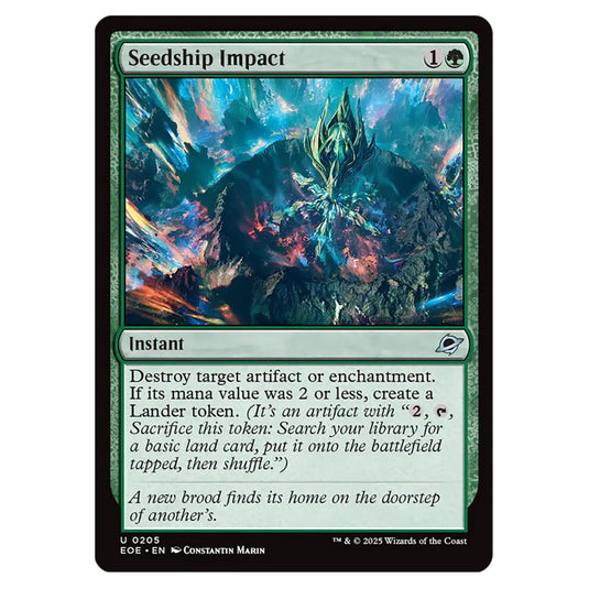 Seedship Impact 0205 card from the Magic The Gathering set Edge of Eternities