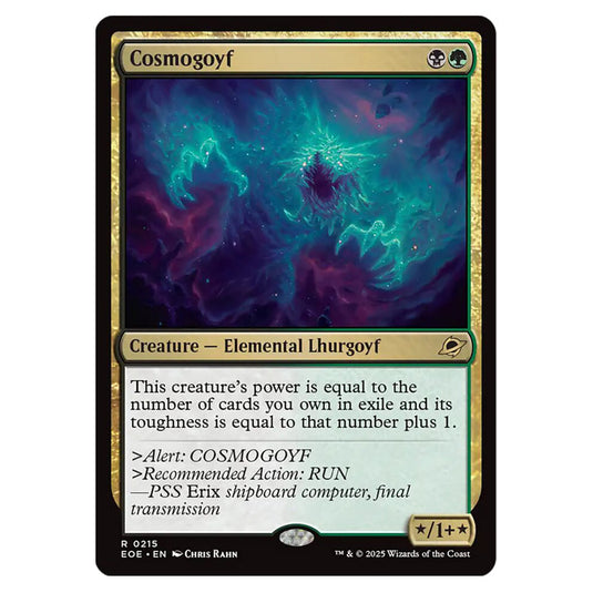 Cosmogoyf 0215 card from the Magic The Gathering set Edge of Eternities
