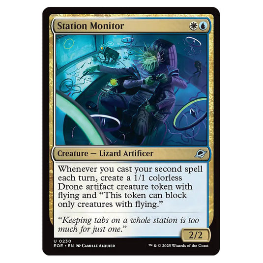 Station Monitor 0230 card from the Magic The Gathering set Edge of Eternities