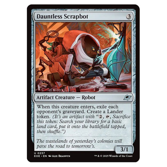 Dauntless Scrapbot 0237 card from the Magic The Gathering set Edge of Eternities