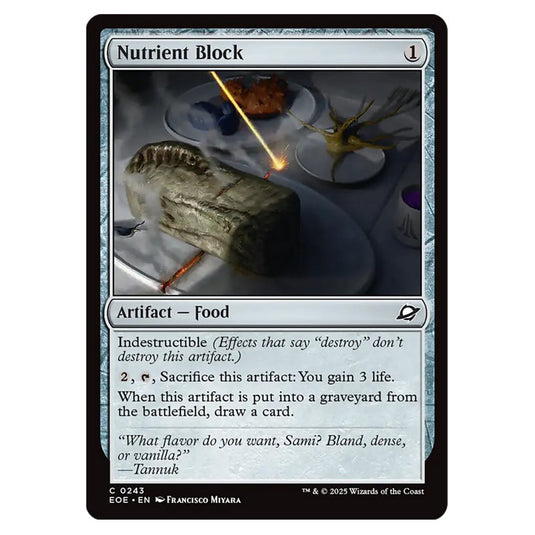 Nutrient Block 0243 card from the Magic The Gathering set Edge of Eternities