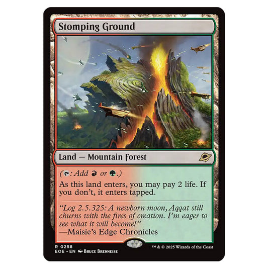 Stomping Ground 0258 card from the Magic The Gathering set Edge of Eternities