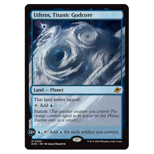 Uthros, Titanic Godcore 0260 card from the Magic The Gathering set Edge of Eternities