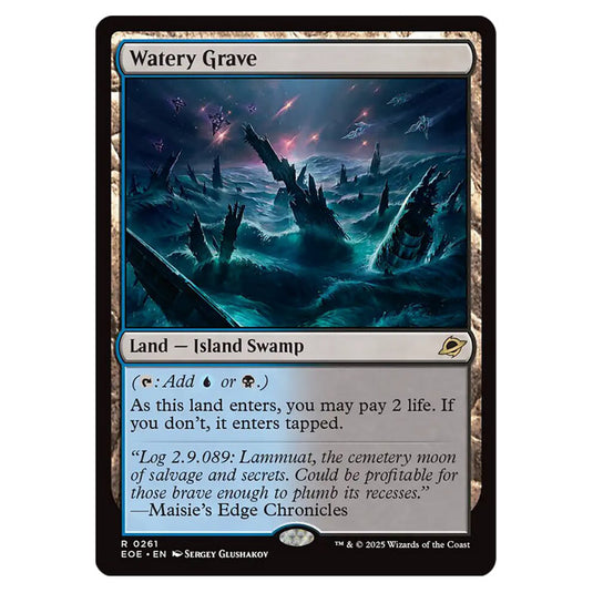 Watery Grave 0261 card from the Magic The Gathering set Edge of Eternities