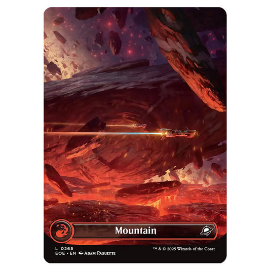 Mountain 0265 card from the Magic The Gathering set Edge of Eternities