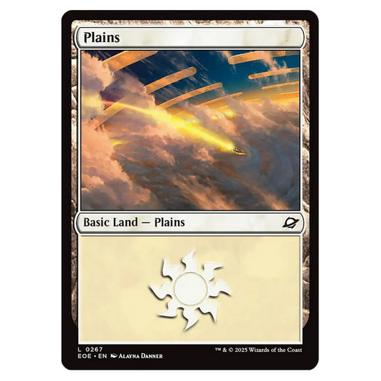 Plains 0267 card from the Magic The Gathering set Edge of Eternities