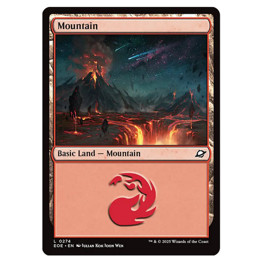 Mountain 0274 card from the Magic The Gathering set Edge of Eternities