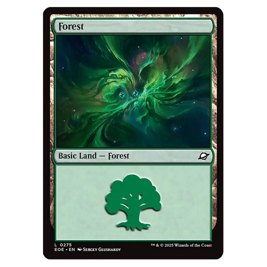 Forest 0275 card from the Magic The Gathering set Edge of Eternities