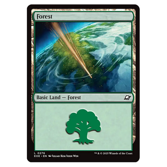 Forest 0276 card from the Magic The Gathering set Edge of Eternities