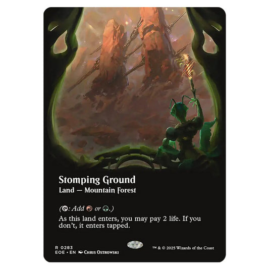 Stomping Ground 0283 card from the Magic The Gathering set Edge of Eternities