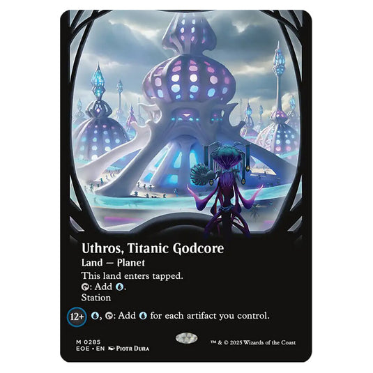 Uthros, Titanic Godcore 0285 card from the Magic The Gathering set Edge of Eternities