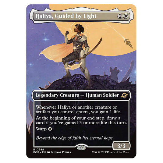Haliya, Guided by Light 0289 card from the Magic The Gathering set Edge of Eternities