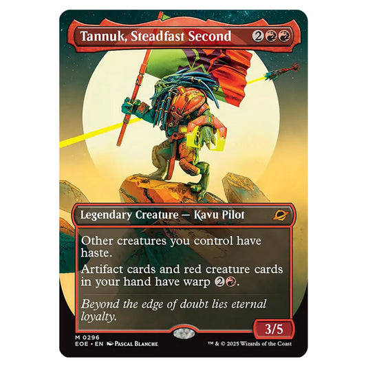 Tannuk, Steadfast Second 0296 card from the Magic The Gathering set Edge of Eternities