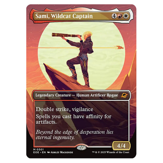 Sami, Wildcat Captain 0301 card from the Magic The Gathering set Edge of Eternities