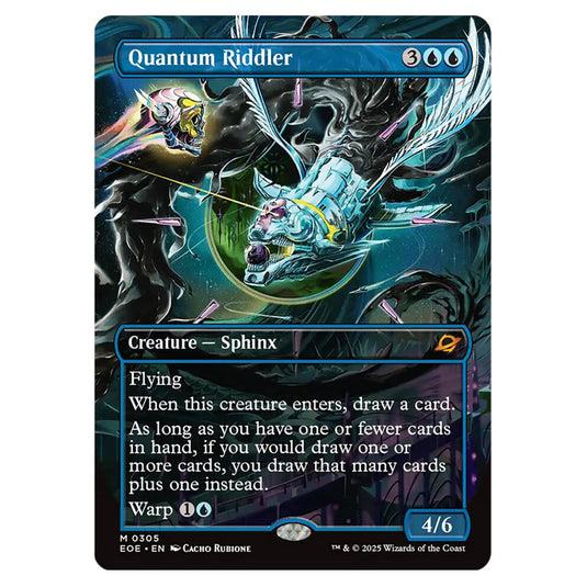 Quantum Riddler 0305 card from the Magic The Gathering set Edge of Eternities