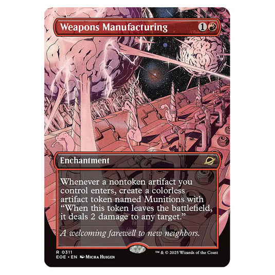 Weapons Manufacturing 0311 card from the Magic The Gathering set Edge of Eternities