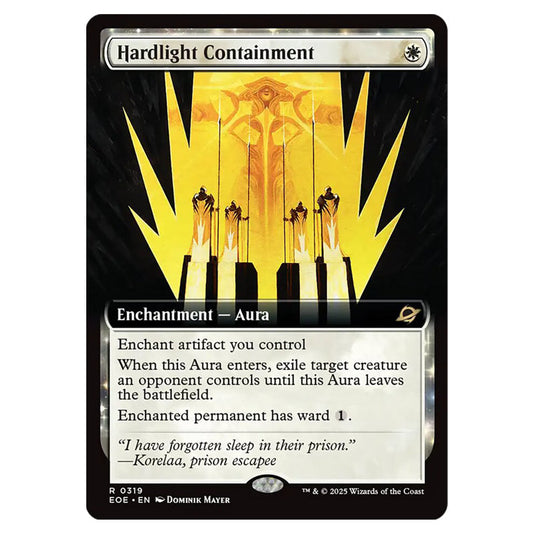 Hardlight Containment 0319 card from the Magic The Gathering set Edge of Eternities