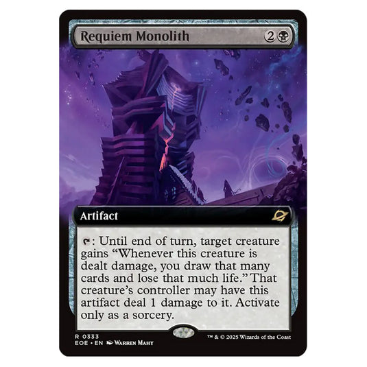 Requiem Monolith 0333 card from the Magic The Gathering set Edge of Eternities
