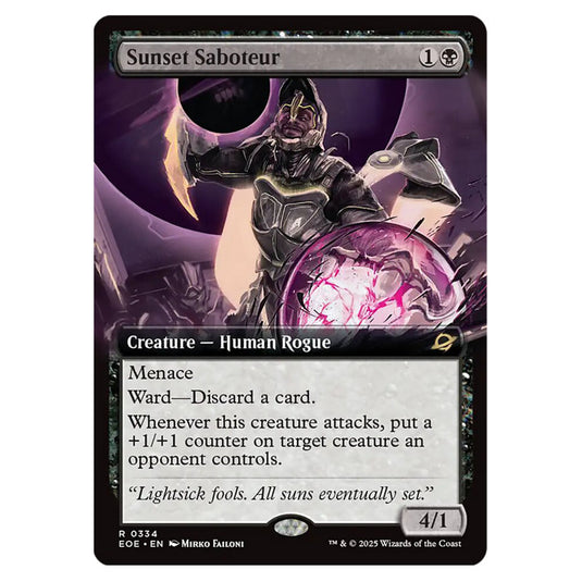 Sunset Saboteur 0334 card from the Magic The Gathering set Edge of Eternities