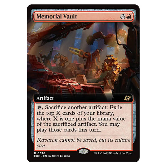 Memorial Vault 0336 card from the Magic The Gathering set Edge of Eternities