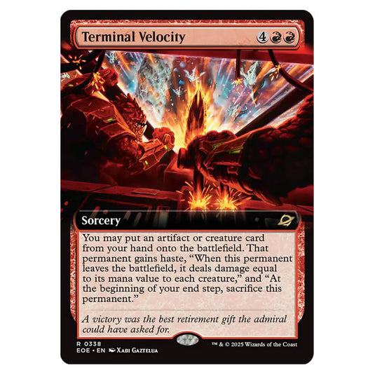 Terminal Velocity 0338 card from the Magic The Gathering set Edge of Eternities