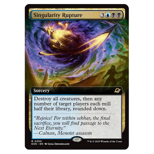 Singularity Rupture 0350 card from the Magic The Gathering set Edge of Eternities