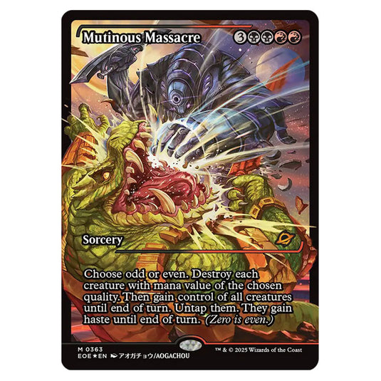 Mutinous Massacre 0363 card from the Magic The Gathering set Edge of Eternities