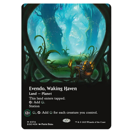 Evendo, Waking Haven 0374 card from the Magic The Gathering set Edge of Eternities