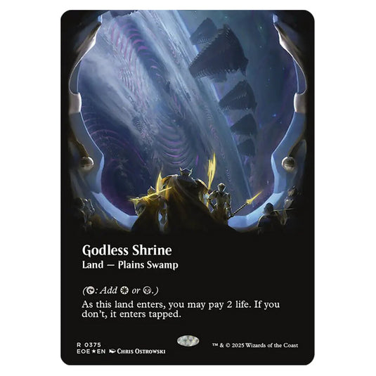 Godless Shrine 0375 card from the Magic The Gathering set Edge of Eternities