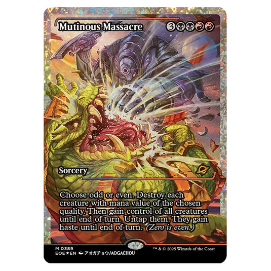 Mutinous Massacre 0389 card from the Magic The Gathering set Edge of Eternities