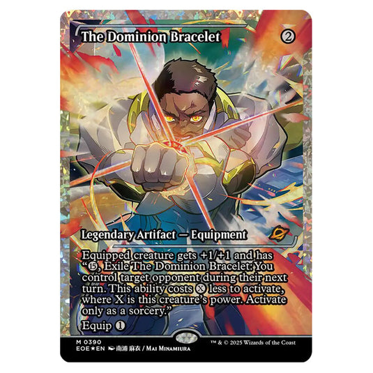The Dominion Bracelet 0390 card from the Magic The Gathering set Edge of Eternities