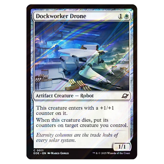 Dockworker Drone 0011 card from the Magic The Gathering set Edge of Eternities